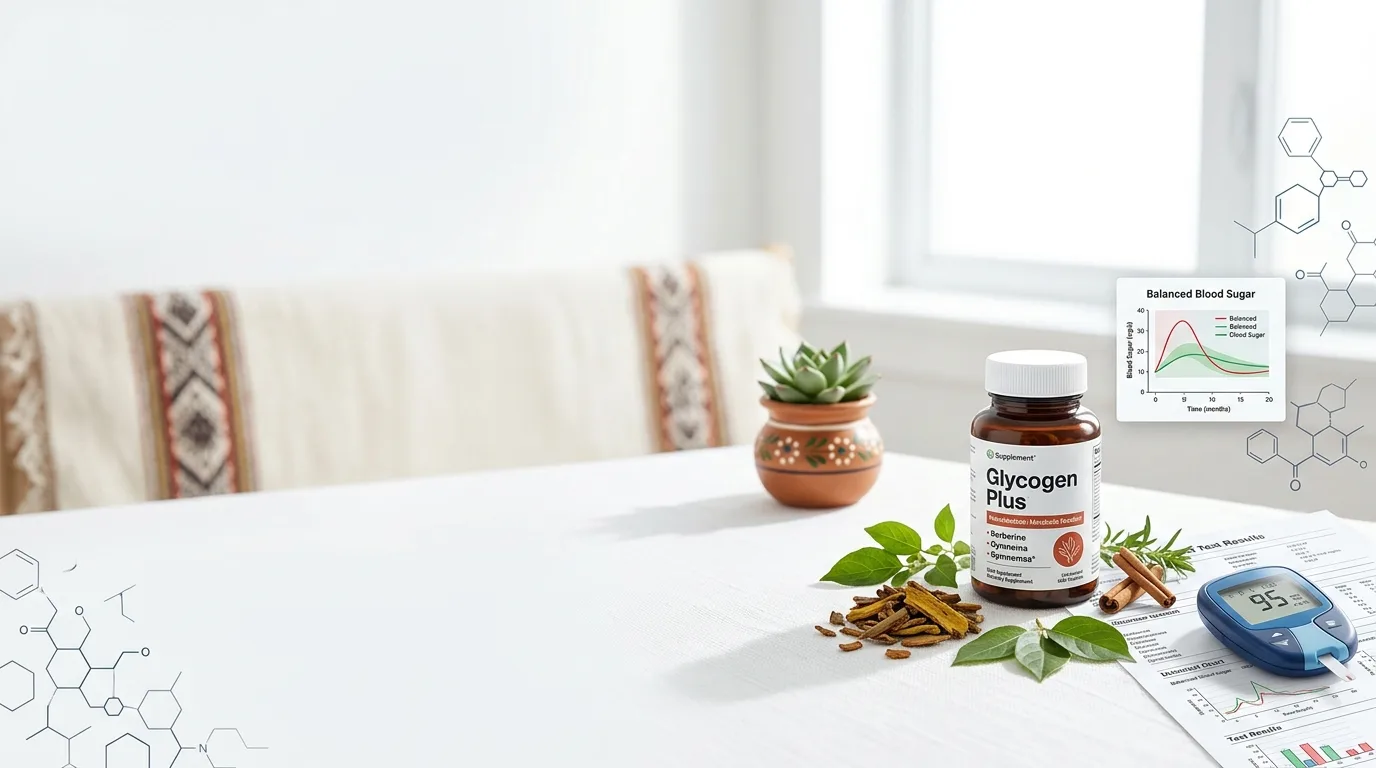 Glycogen Plus para el estado de control y manejo natural de glucosa