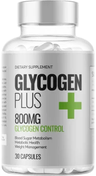 Frascos oficiales de Glycogen Plus — 30 cápsulas de 800 mg